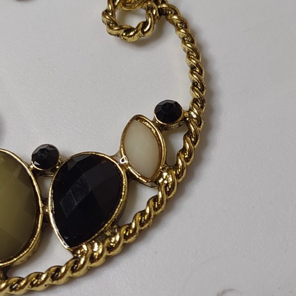 Heavy Metal And Plastic Large Dangle Earrings - Picture 3 of 14